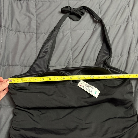 Land's End Square Neck Halter Tankini Swimsuit Top - Size: 16L - Picture 12 of 16